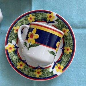 vintage Expresso Cups and Saucers